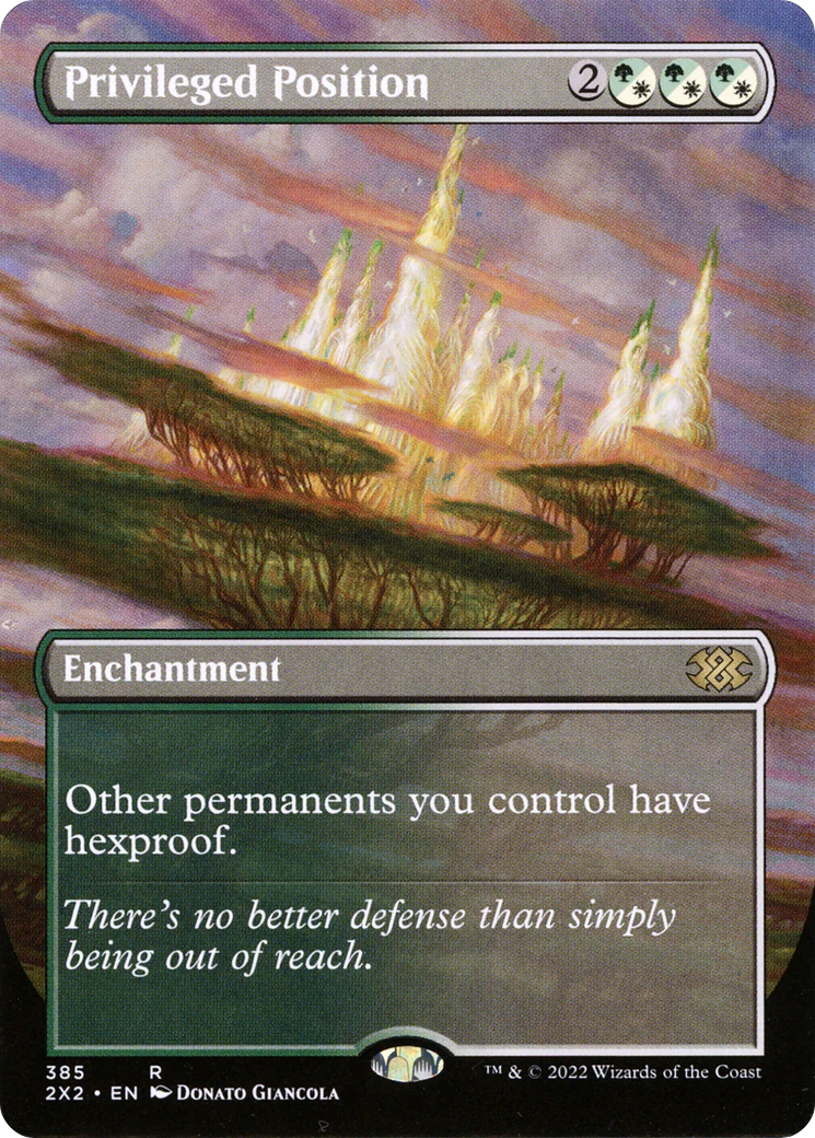 Privileged Position (Borderless) (2X2-385) Foil - Double Masters 2022