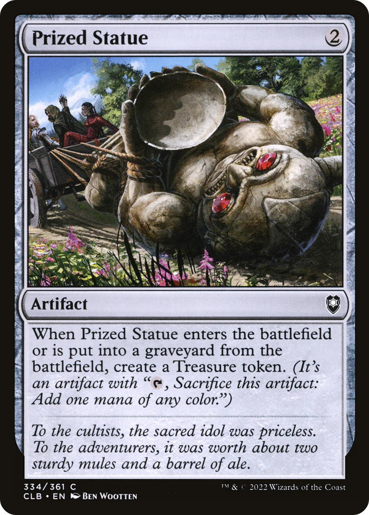 Prized Statue (CLB-334)  Foil - Commander Legends: Battle for Baldur's Gate