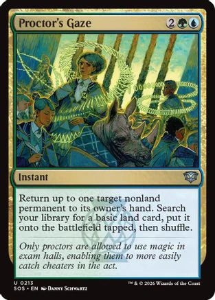 Proctor's Gaze (SOS-213)  Foil - Secrets of Strixhaven