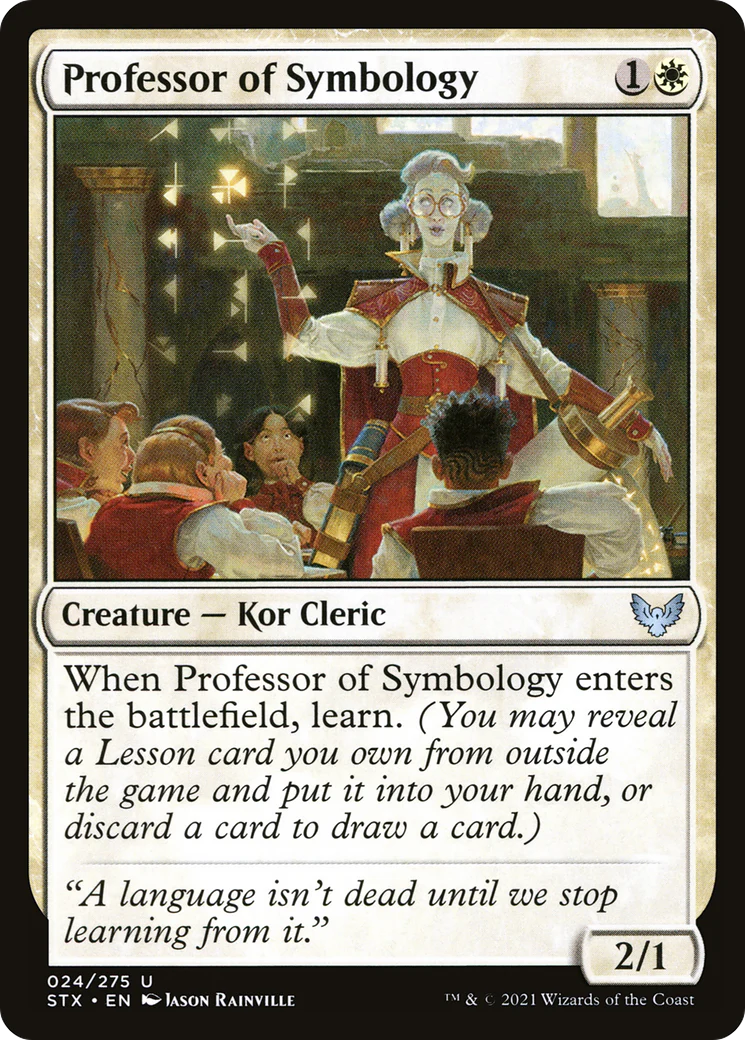 Professor of Symbology (STX-024)  Foil - Strixhaven: School of Mages