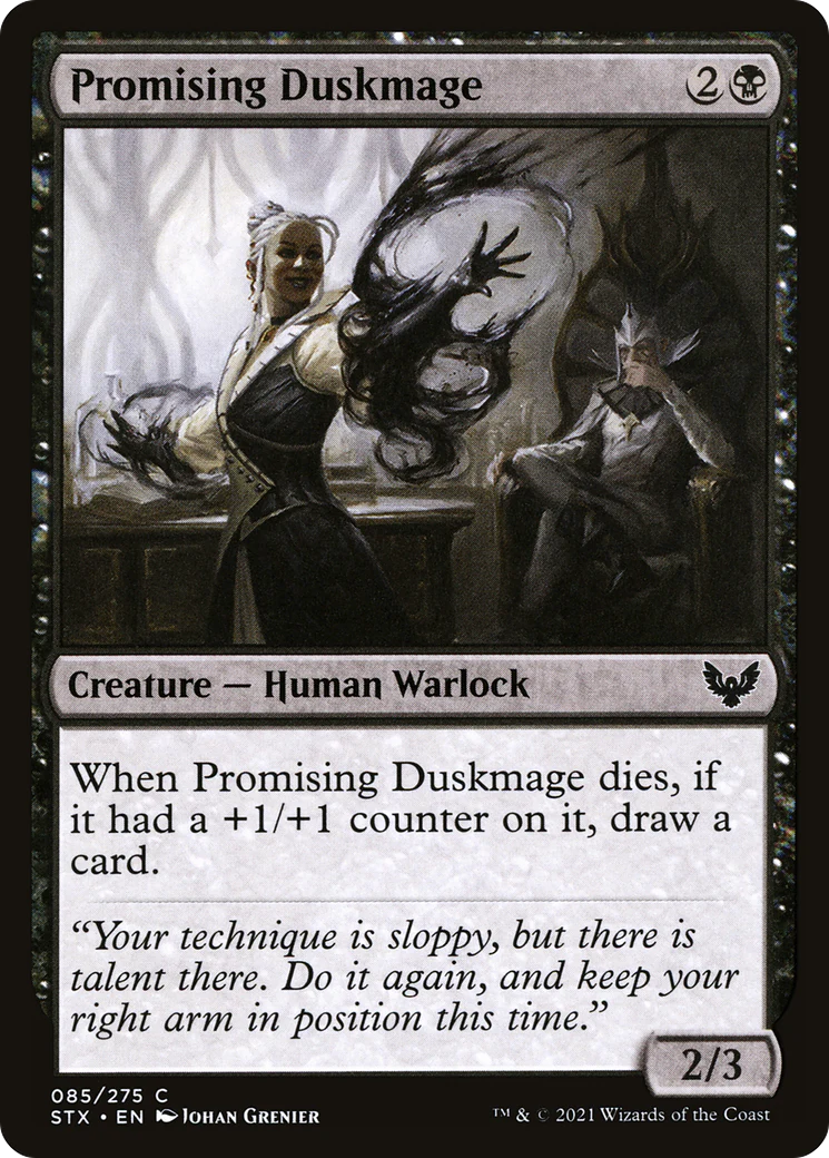 Promising Duskmage (STX-085)  Foil - Strixhaven: School of Mages
