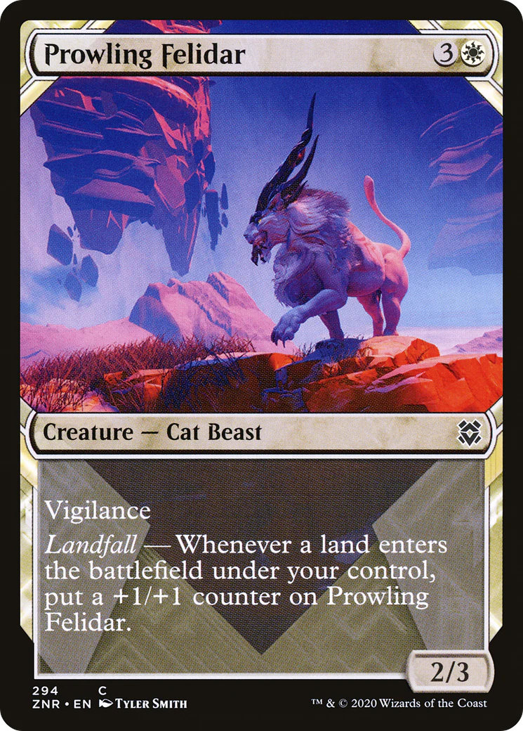 Prowling Felidar (Showcase) (ZNR-294)  - Zendikar Rising