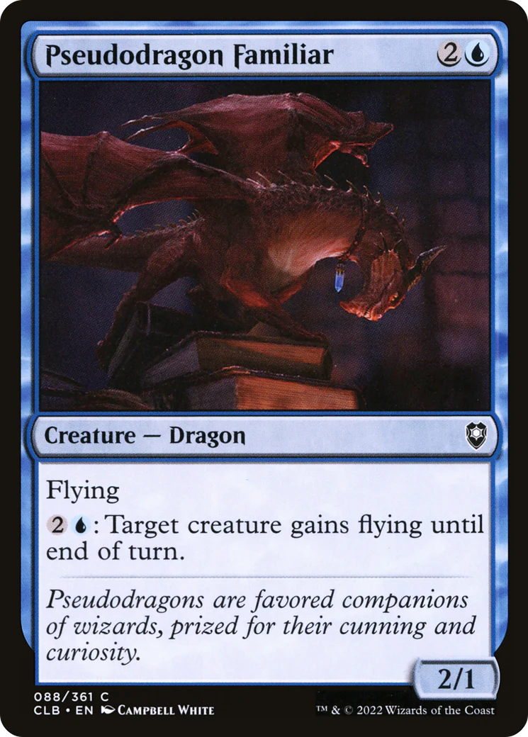 Pseudodragon Familiar (CLB-088)  Foil - Commander Legends: Battle for Baldur's Gate