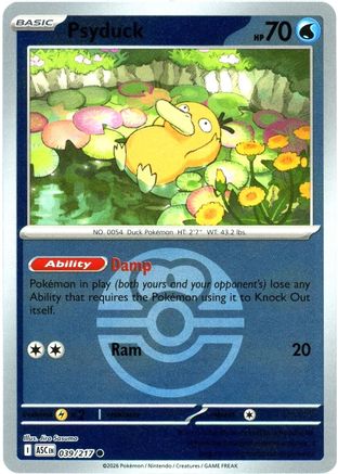 Psyduck (Love Ball) 039/217 - Reverse Holofoil ME Ascended Heroes