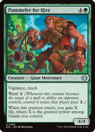 Pummeler for Hire (ECL-190) Foil - Lorwyn Eclipsed