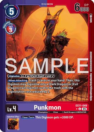 Punkmon (Limited Foil) (EX11-049) - Dawn of Liberator Foil
