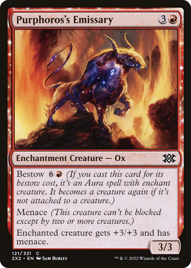 Purphoros's Emissary (2X2-121) Foil - Double Masters 2022: (enchantment)