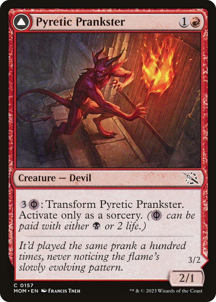 Pyretic Prankster (MOM-157)  Foil - March of the Machine - Image 3