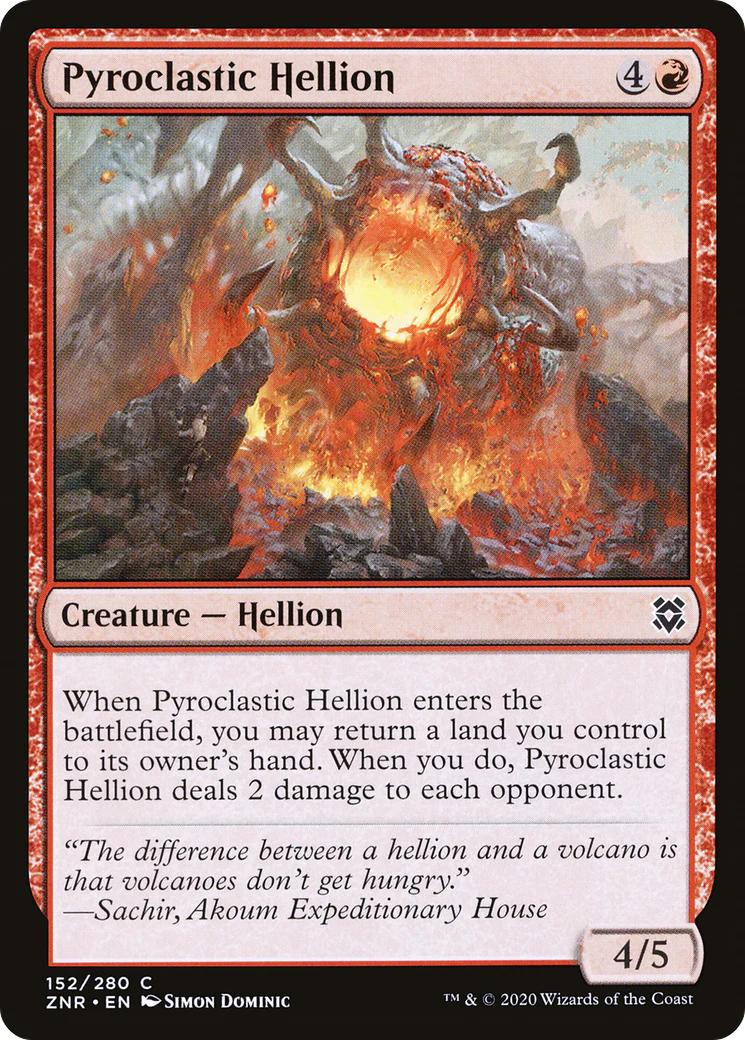 Pyroclastic Hellion (ZNR-152)  - Zendikar Rising