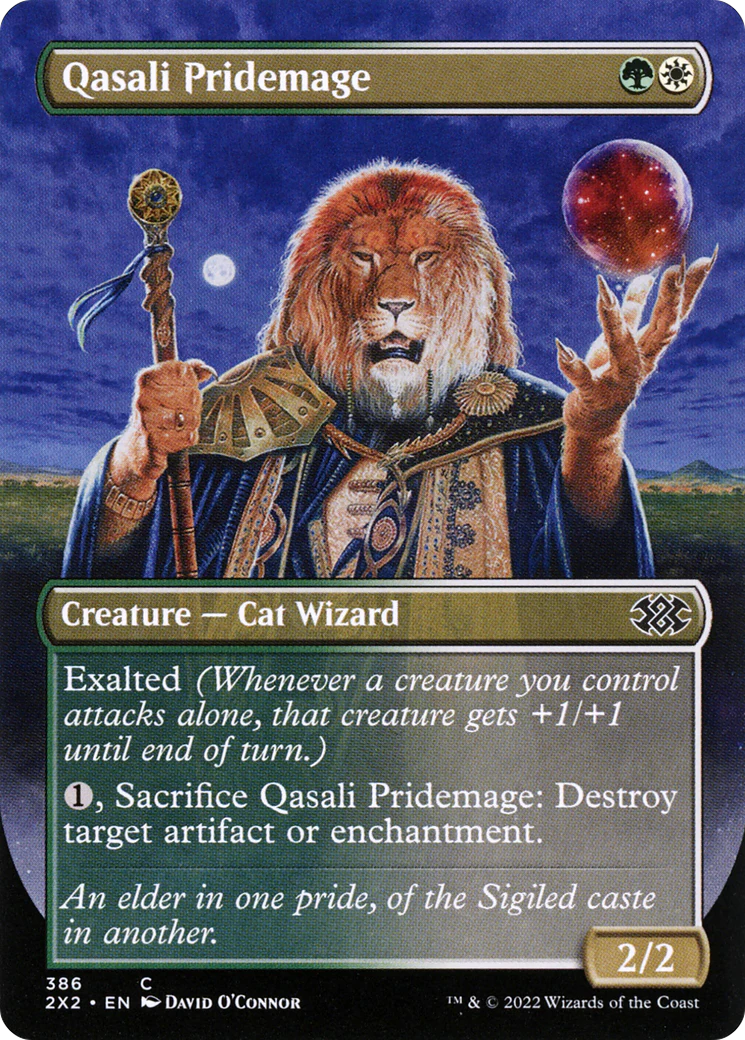 Qasali Pridemage (Borderless) (2X2-386)  Foil - Double Masters 2022