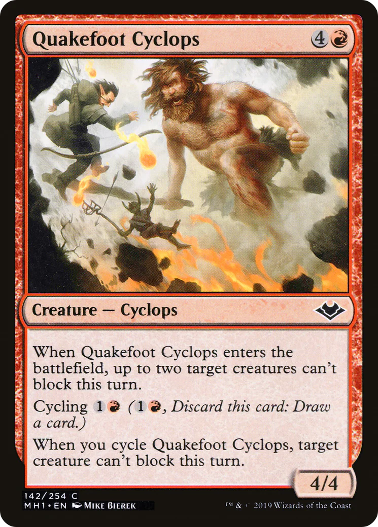 Quakefoot Cyclops (MH1-142)  Foil - Modern Horizons