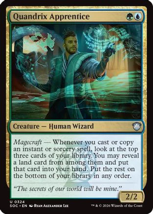 Quandrix Apprentice (SOC-324)  - Commander: Secrets of Strixhaven
