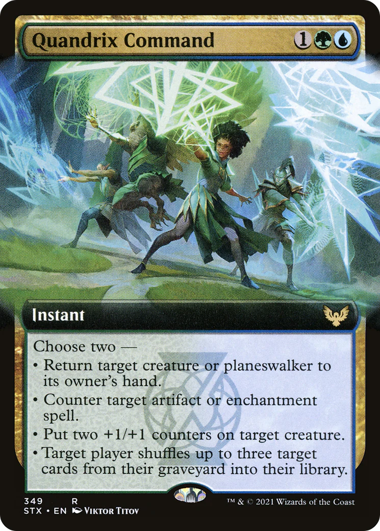 Quandrix Command (Extended Art) (STX-349)  Foil - Strixhaven: School of Mages: (Extended Art)