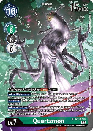 Quartzmon (Alternate Art) (BT12-057) - Across Time Foil
