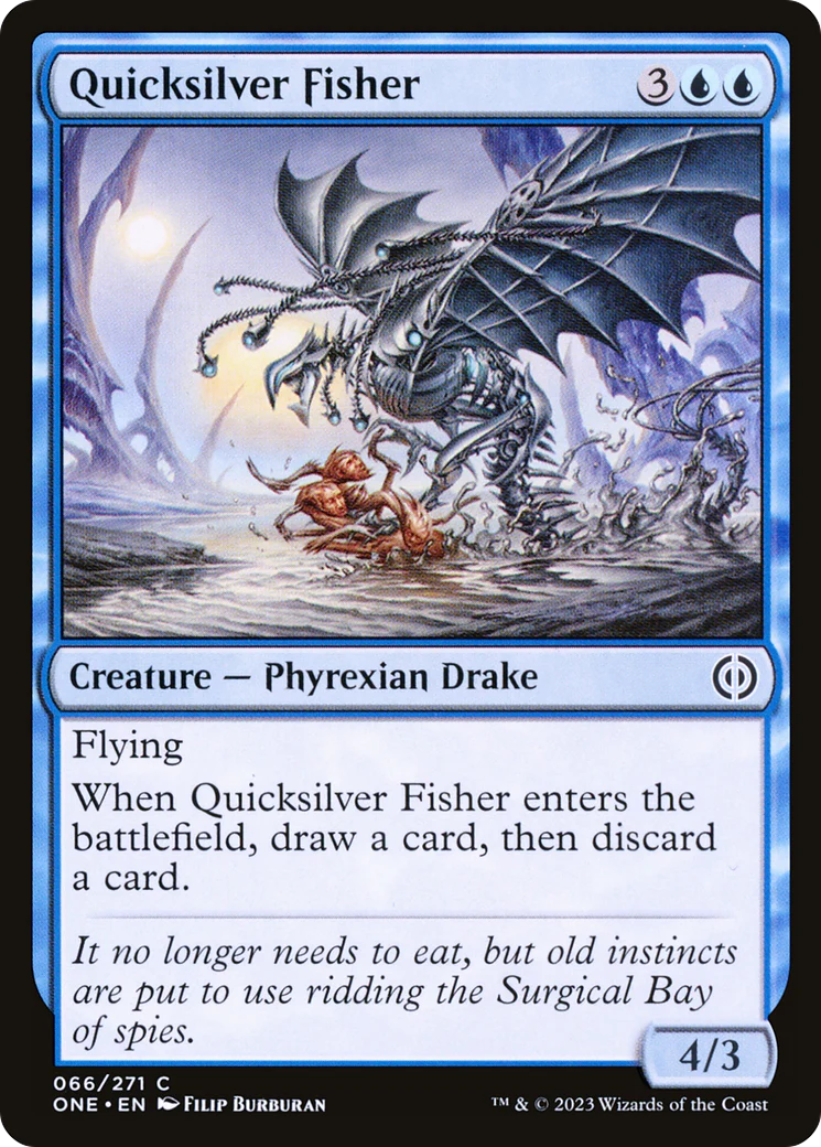 Quicksilver Fisher (ONE-066)  Foil - Phyrexia: All Will Be One