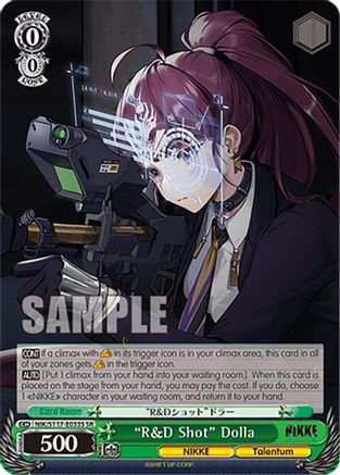 "R&D Shot" Dolla (SR) (NIK/S117-E033S SR) - GODDESS OF VICTORY: NIKKE
