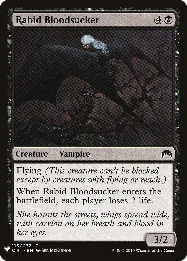Rabid Bloodsucker (LIST-ORI-113) - The List