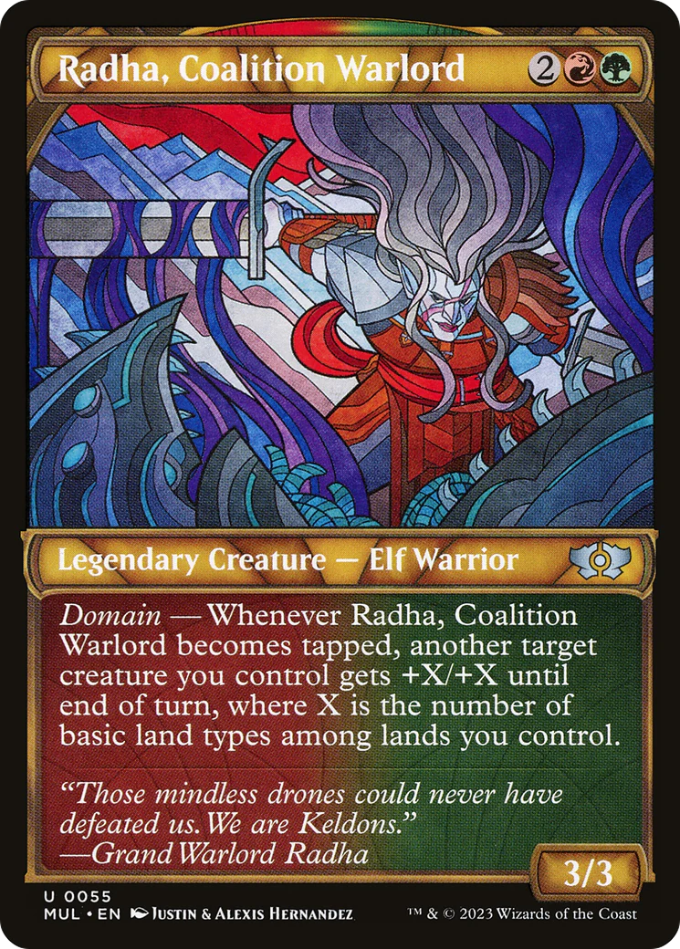 Radha, Coalition Warlord (MUL-055)  - Multiverse Legends: (Showcase)