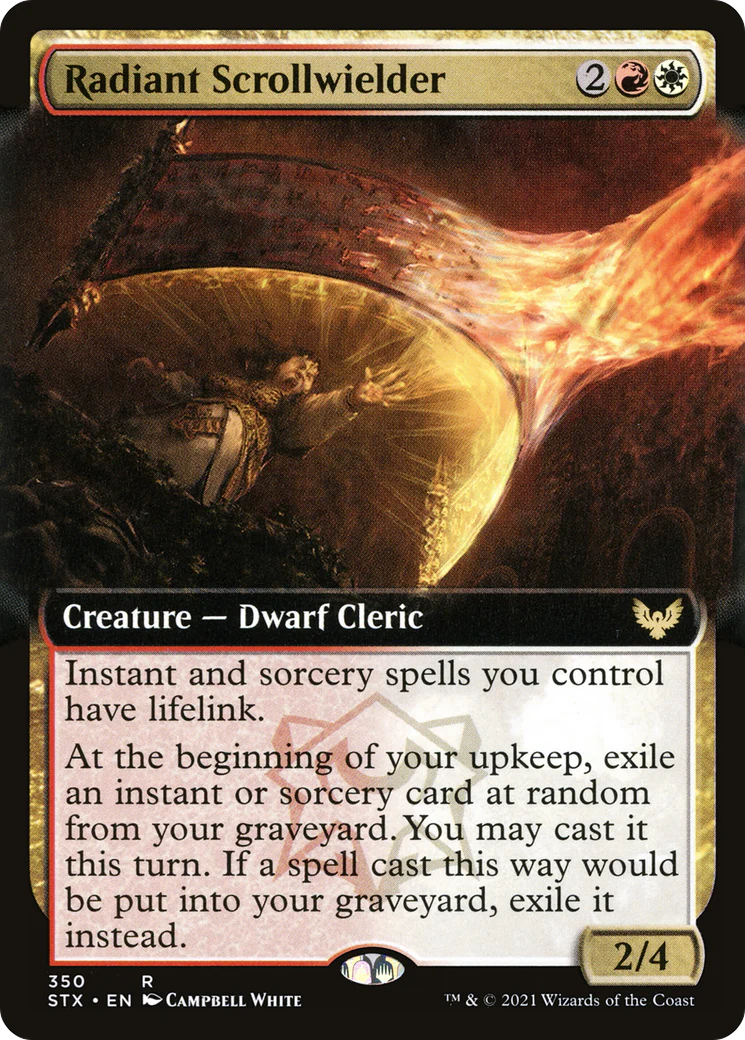 Radiant Scrollwielder (Extended Art) (STX-350)  Foil - Strixhaven: School of Mages: (Extended Art)