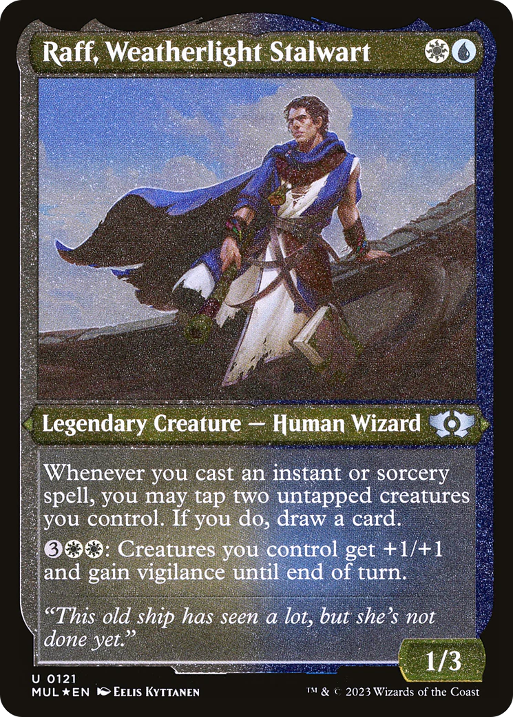 Raff, Weatherlight Stalwart (Foil Etched) (MUL-121)  Foil - Multiverse Legends