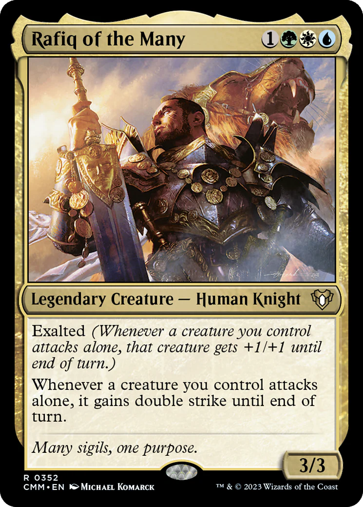 Rafiq of the Many (CMM-352) Foil - Commander Masters
