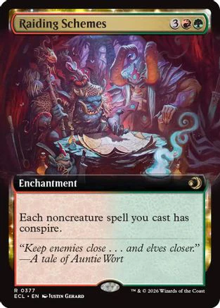 Raiding Schemes (Extended Art) (ECL-377) Foil - Lorwyn Eclipsed