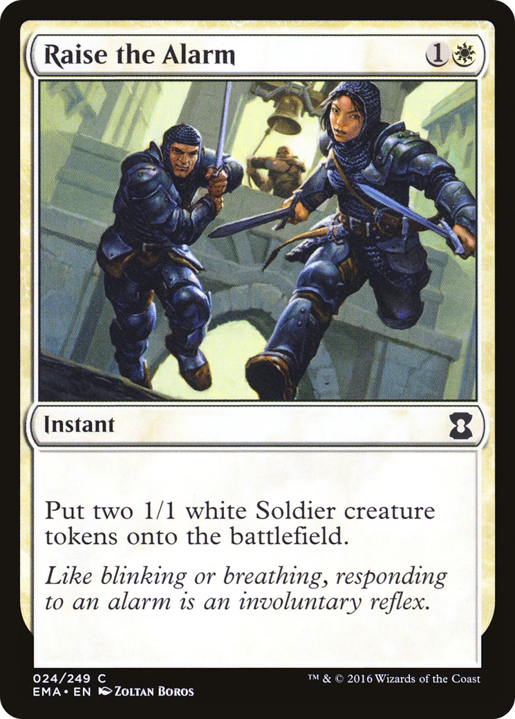 Raise the Alarm (EMA-024)  Foil - Eternal Masters