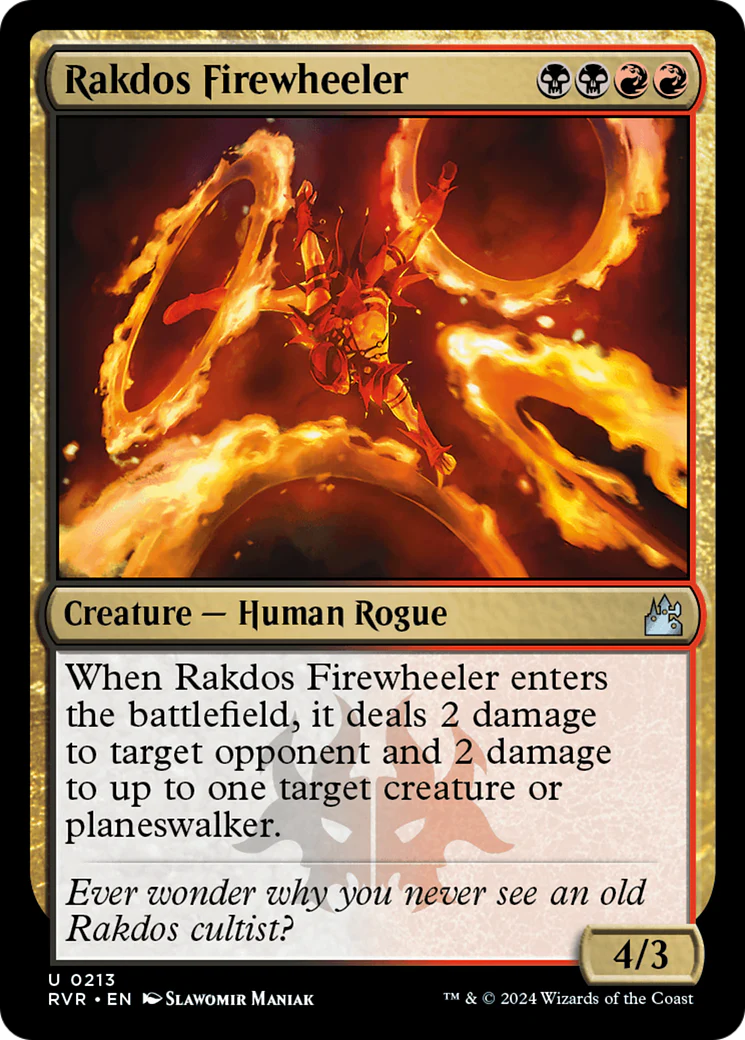 Rakdos Firewheeler (RVR-213)  Foil - Ravnica Remastered