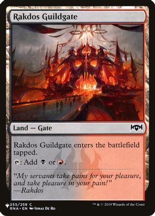 Rakdos Guildgate (255) (LIST-255)  - The List Reprints