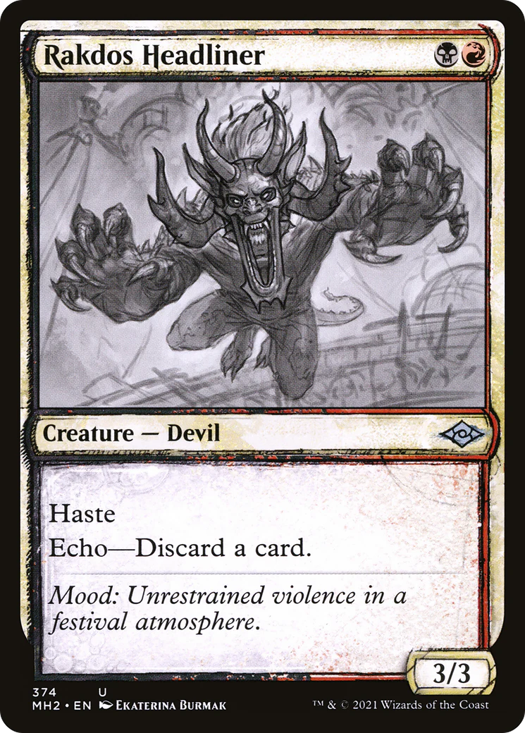 Rakdos Headliner (Showcase) (MH2-374)  - Modern Horizons 2: (Showcase)