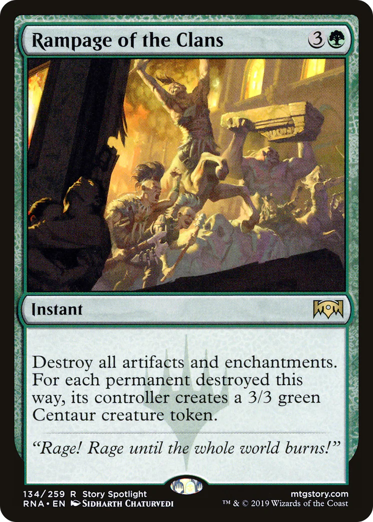Rampage of the Clans (RNA-134)  Foil - Ravnica Allegiance