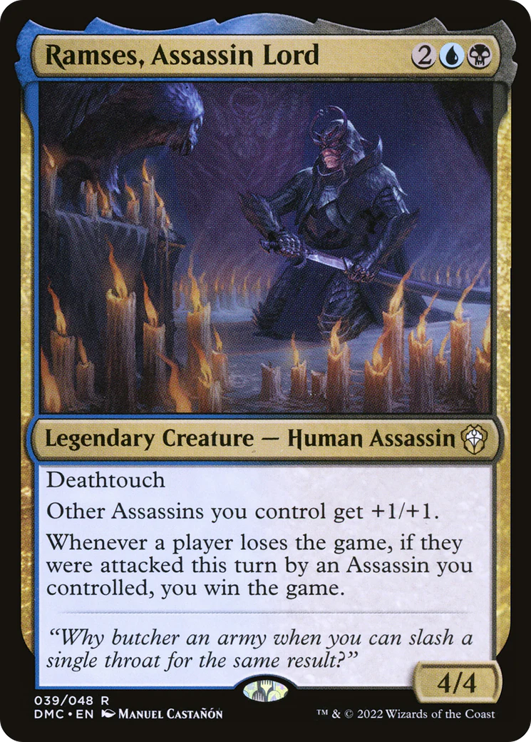 Ramses, Assassin Lord (DMC-039)  - Dominaria United Commander