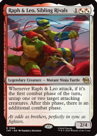Raph & Leo, Sibling Rivals (TMT-166)  Foil - Teenage Mutant Ninja Turtles