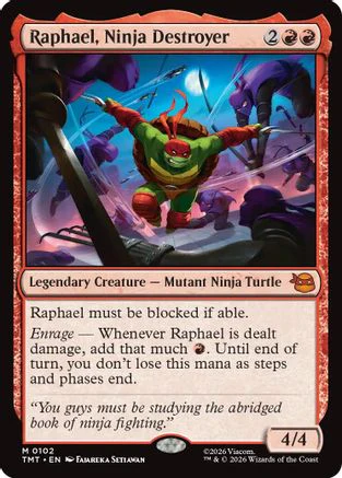 Raphael, Ninja Destroyer (TMT-102)  Foil - Teenage Mutant Ninja Turtles