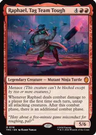 Raphael, Tag Team Tough (TMC-118)  - Commander: Teenage Mutant Ninja Turtles