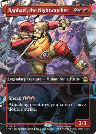 Raphael, the Nightwatcher (Borderless) (TMT-213)  - Teenage Mutant Ninja Turtles