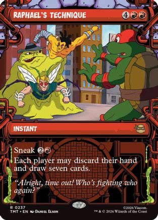 Raphael's Technique (Showcase) (TMT-237)  Foil - Teenage Mutant Ninja Turtles