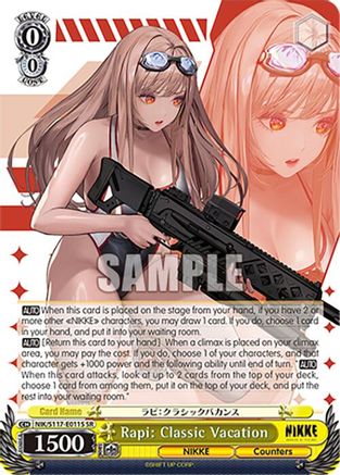 Rapi: Classic Vacation (SR) (NIK/S117-E011S SR) - GODDESS OF VICTORY: NIKKE