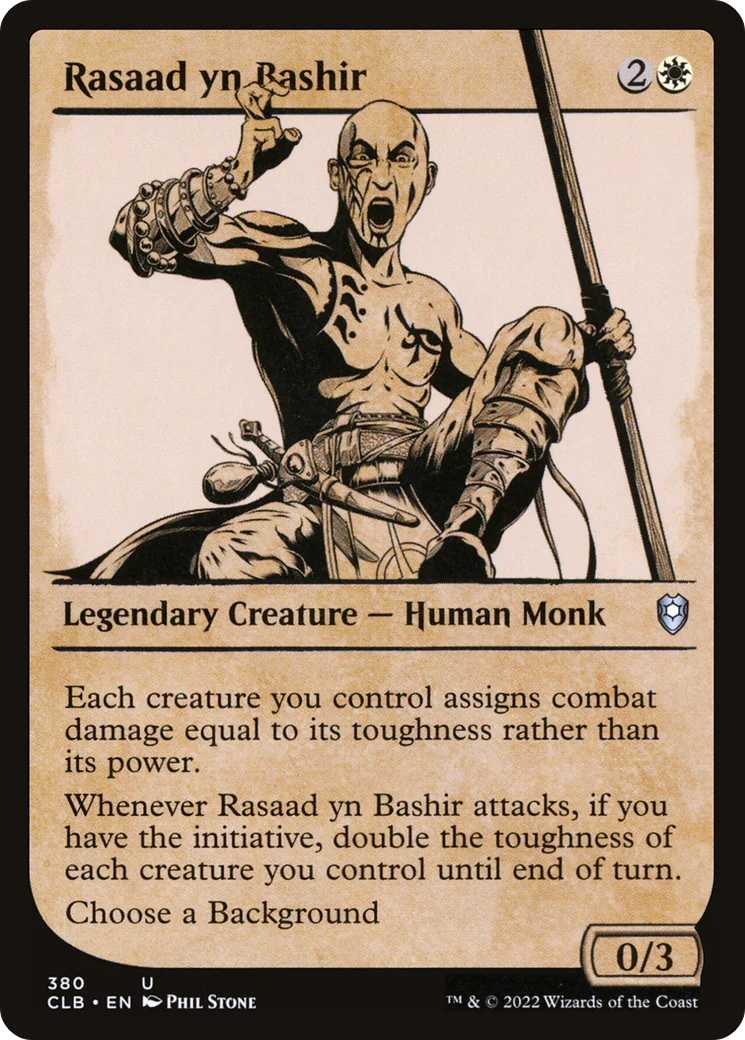 Rasaad yn Bashir (Showcase) (CLB-380) Foil - Commander Legends: Battle for Baldur's Gate: (Showcase)