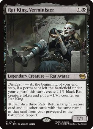 Rat King, Verminister (TMT-071) Foil - Teenage Mutant Ninja Turtles