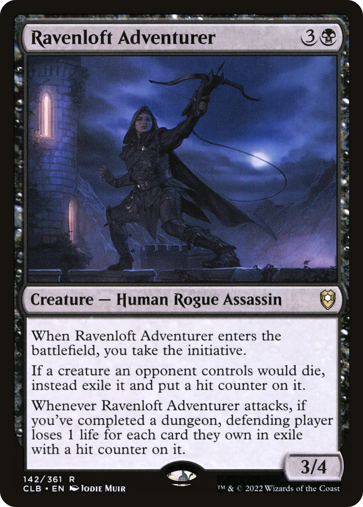 Ravenloft Adventurer (CLB-142) Foil - Commander Legends: Battle for Baldur's Gate