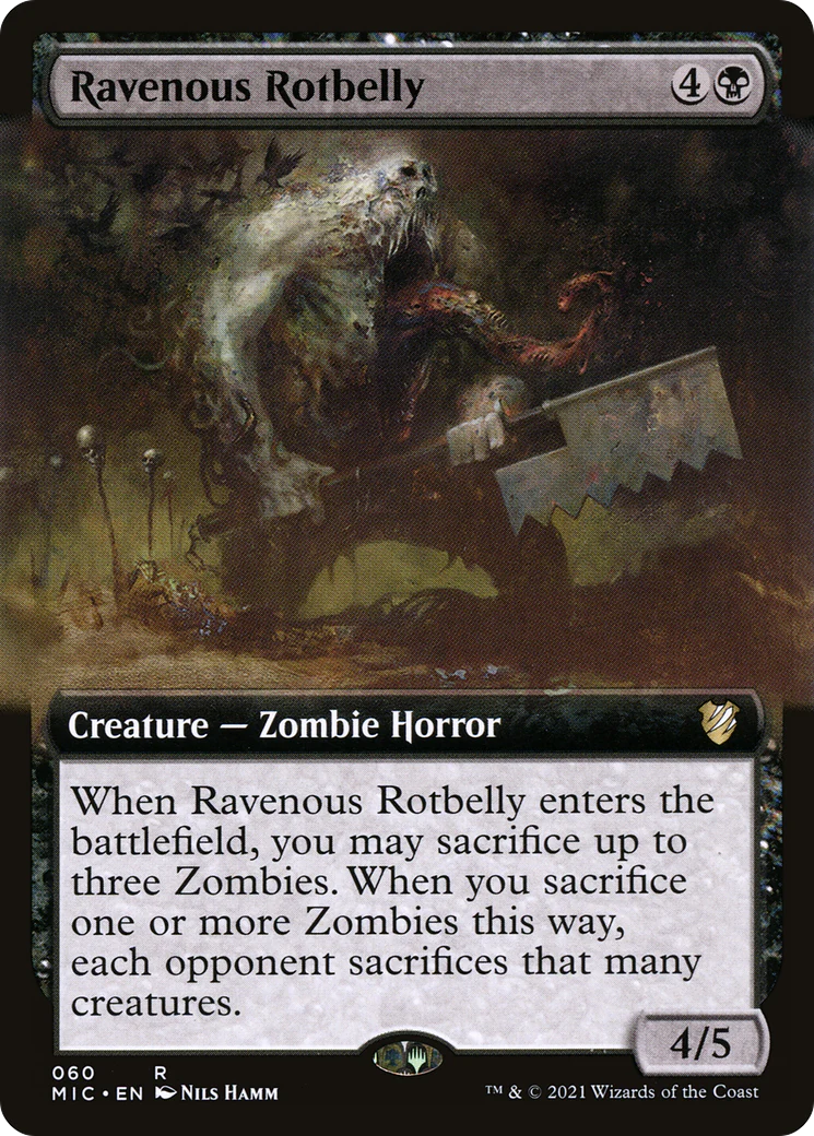 Ravenous Rotbelly (Extended Art) (MIC-060)  - Midnight Hunt Commander: (Extended Art)