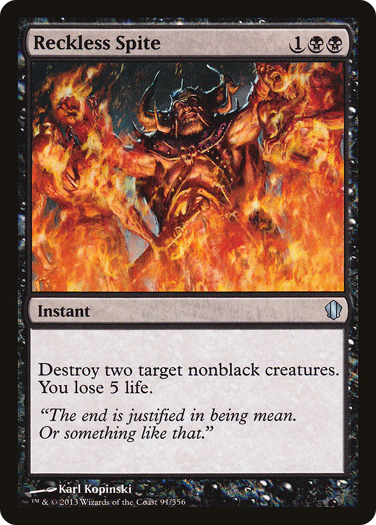 Reckless Spite (C13-091)  - Commander 2013