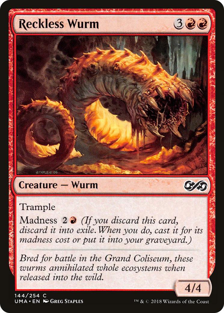 Reckless Wurm (UMA-144)  - Ultimate Masters