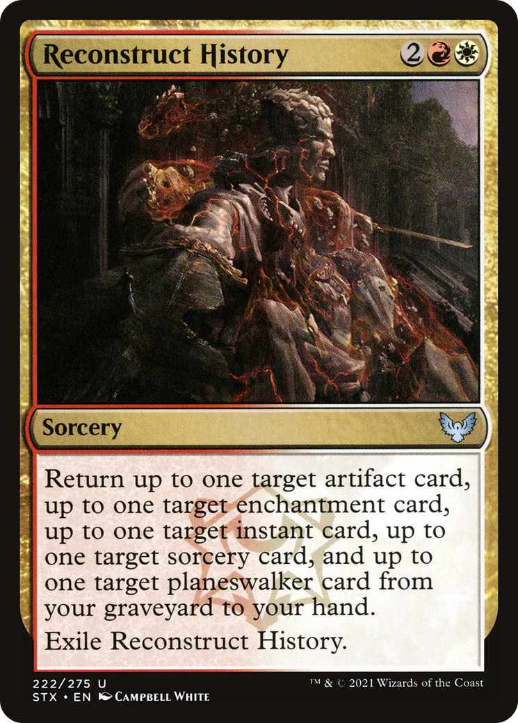 Reconstruct History (STX-222)  Foil - Strixhaven: School of Mages