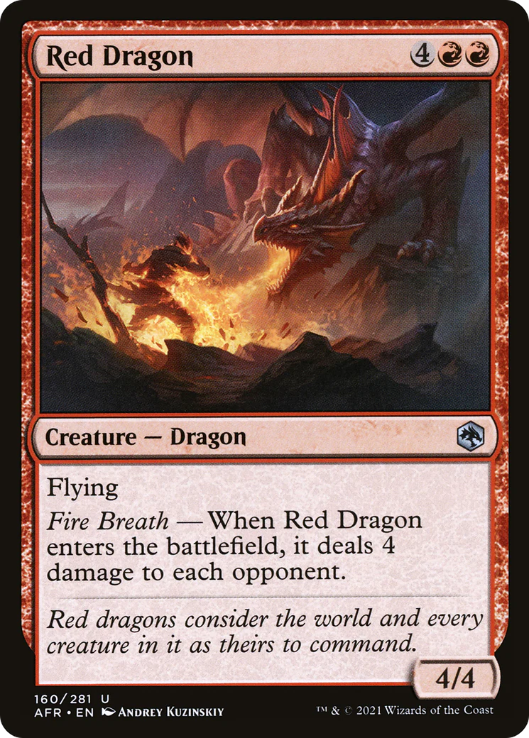 Red Dragon (AFR-160)  Foil - Adventures in the Forgotten Realms