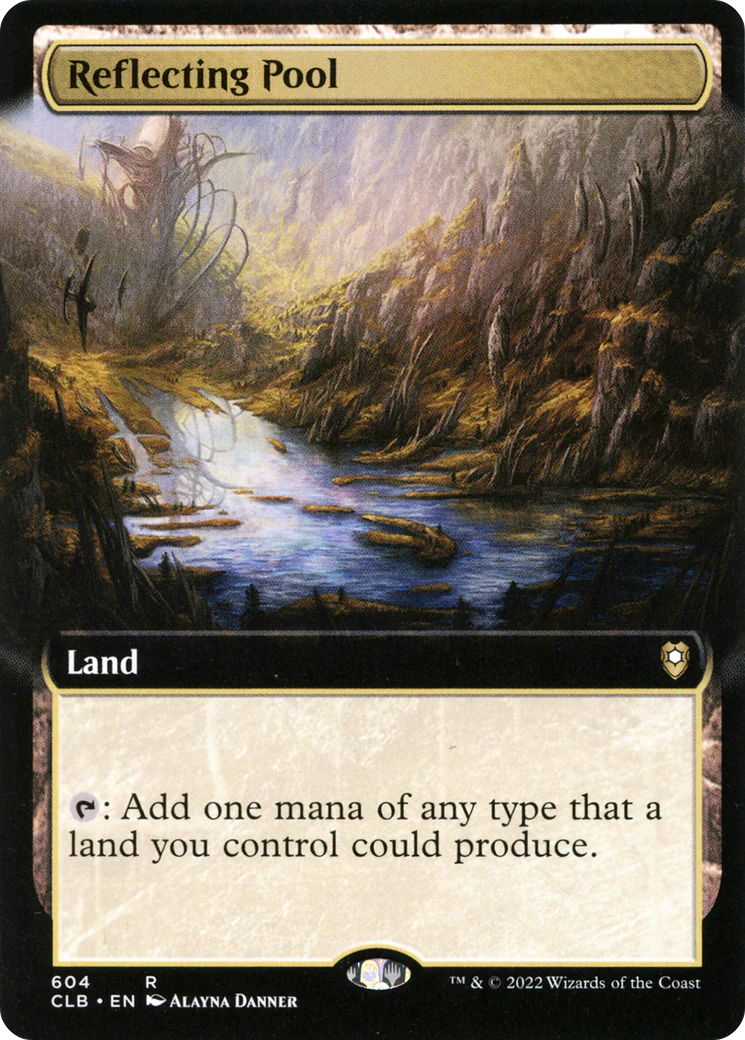 Reflecting Pool (Extended Art) (CLB-604)  Foil - Commander Legends: Battle for Baldur's Gate