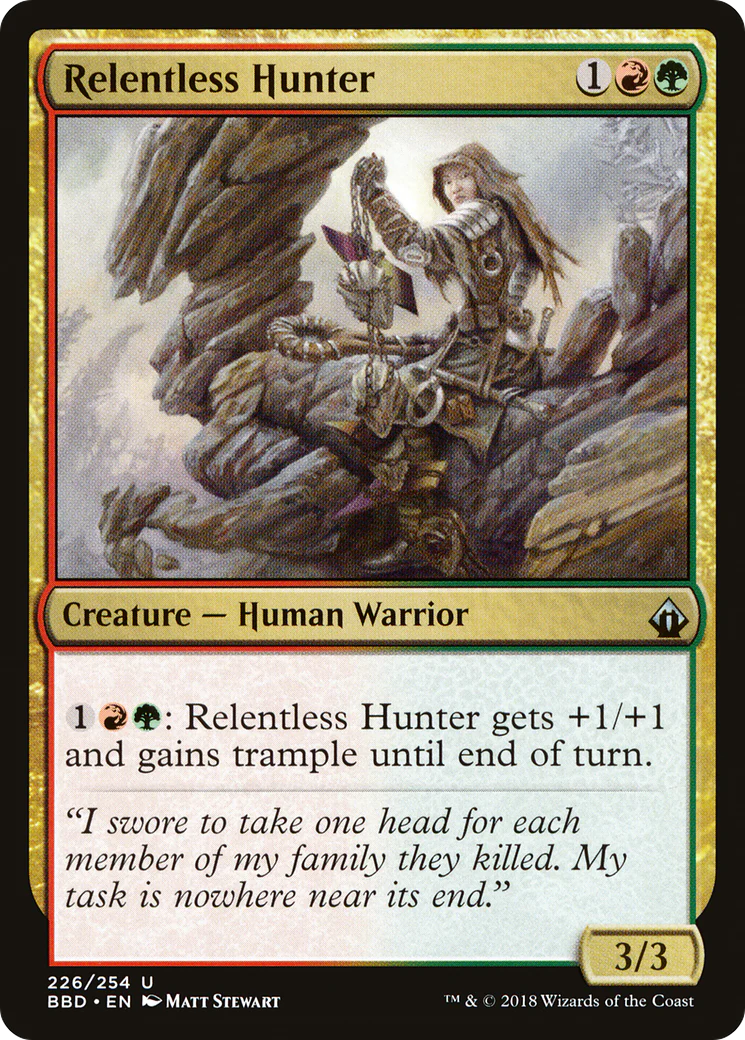 Relentless Hunter (BBD-226)  Foil - Battlebond