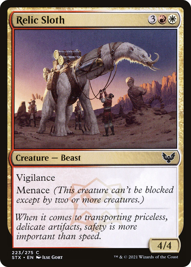 Relic Sloth (STX-223) Foil - Strixhaven: School of Mages