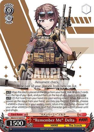 "Remember Me" Delta (NIK/S117-E073 C) - GODDESS OF VICTORY: NIKKE